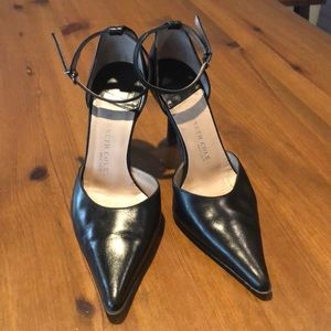 Kenneth Cole ankle strap all leather heels